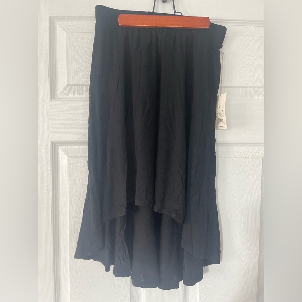 A New Day Black High-Low Midi Skirt